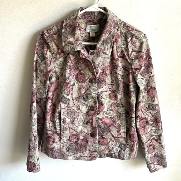 Y2K Christopher & Banks Paris Jacket Size Small - Picture 3 of 15
